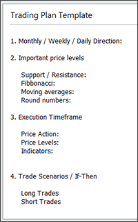 Trading Plan Template 2